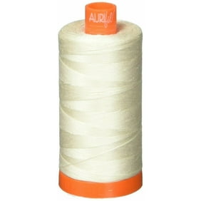 2024+2310+2324 Aurifil Mako 100/% Cotton 50wt Thread 3 Large 1422yd Spools: White Light Beige Stone
